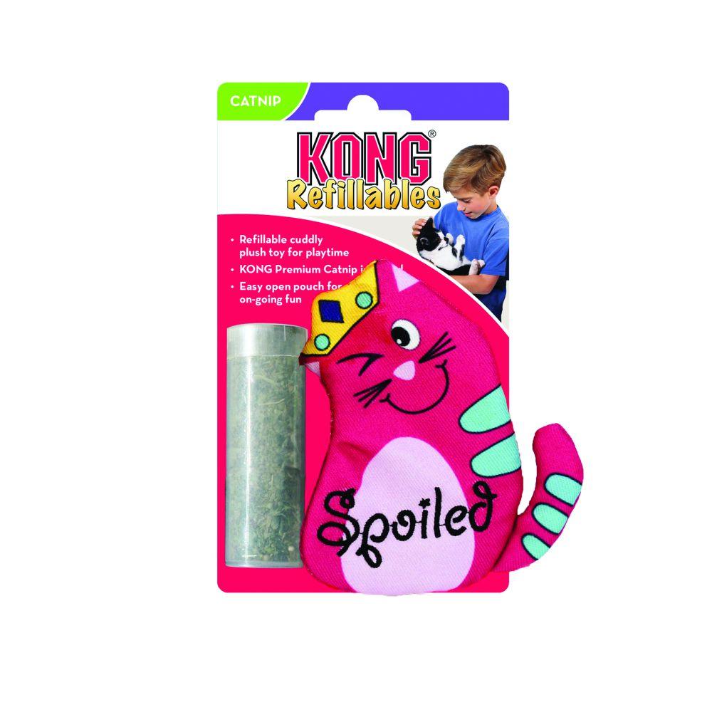 Kong Cat Toy Refillable Catnip Toy Purrsonality Spoiled - Image 3