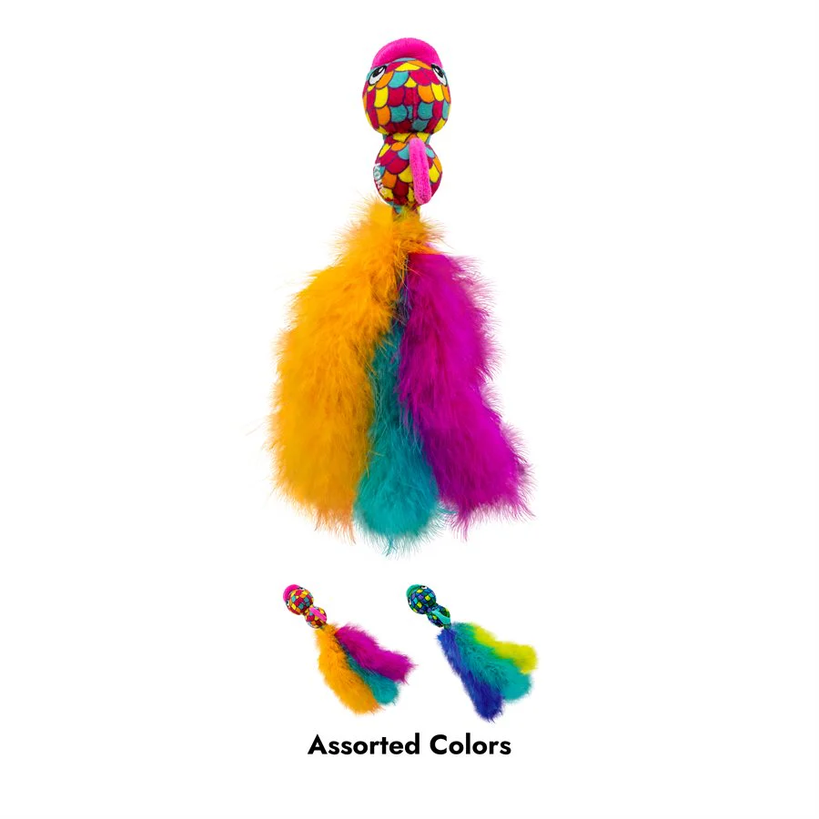Kong Wubba Fish Assorted Colours Cat Toy - Image 2