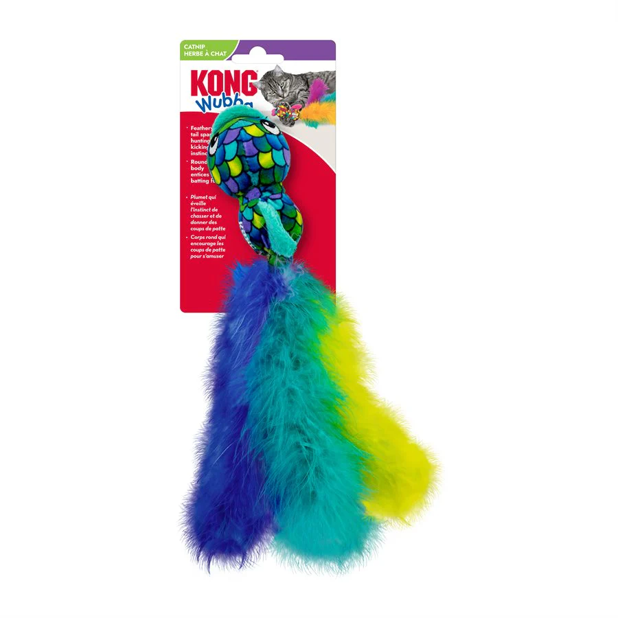 Kong Wubba Fish Assorted Colours Cat Toy - Image 4