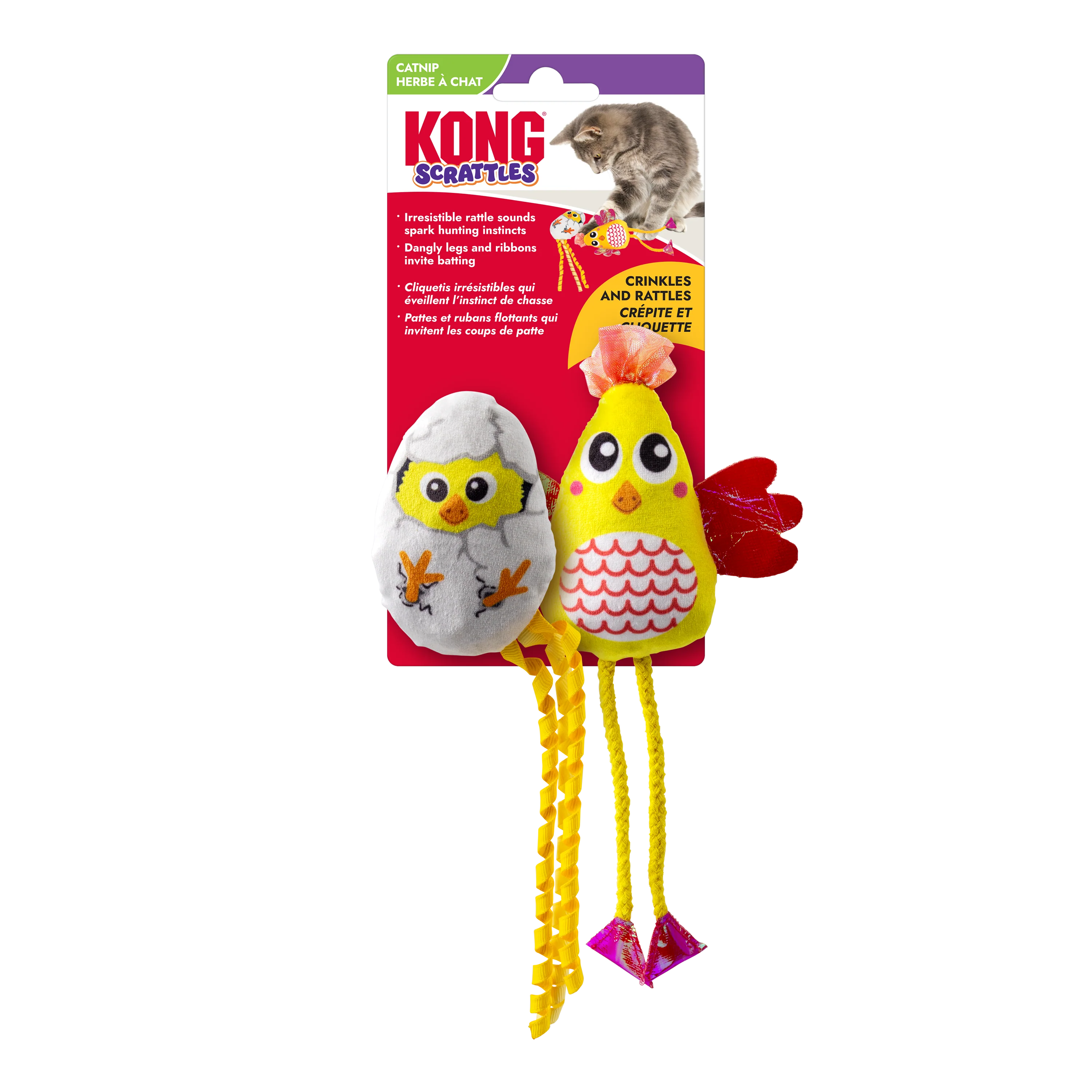 Kong Cats Scrattles Chicken 2 pack