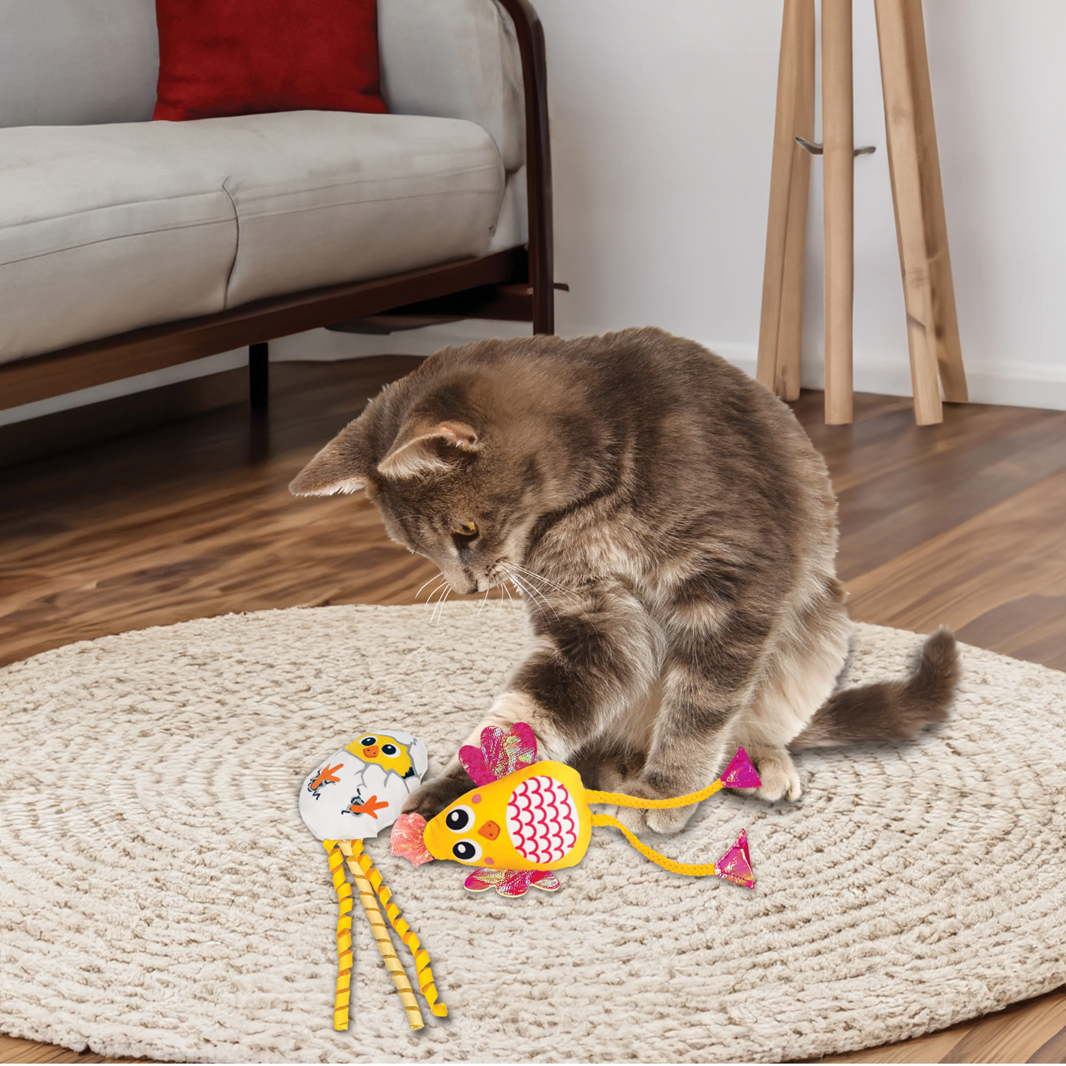 Kong Cats Scrattles Chicken 2 pack - Image 2