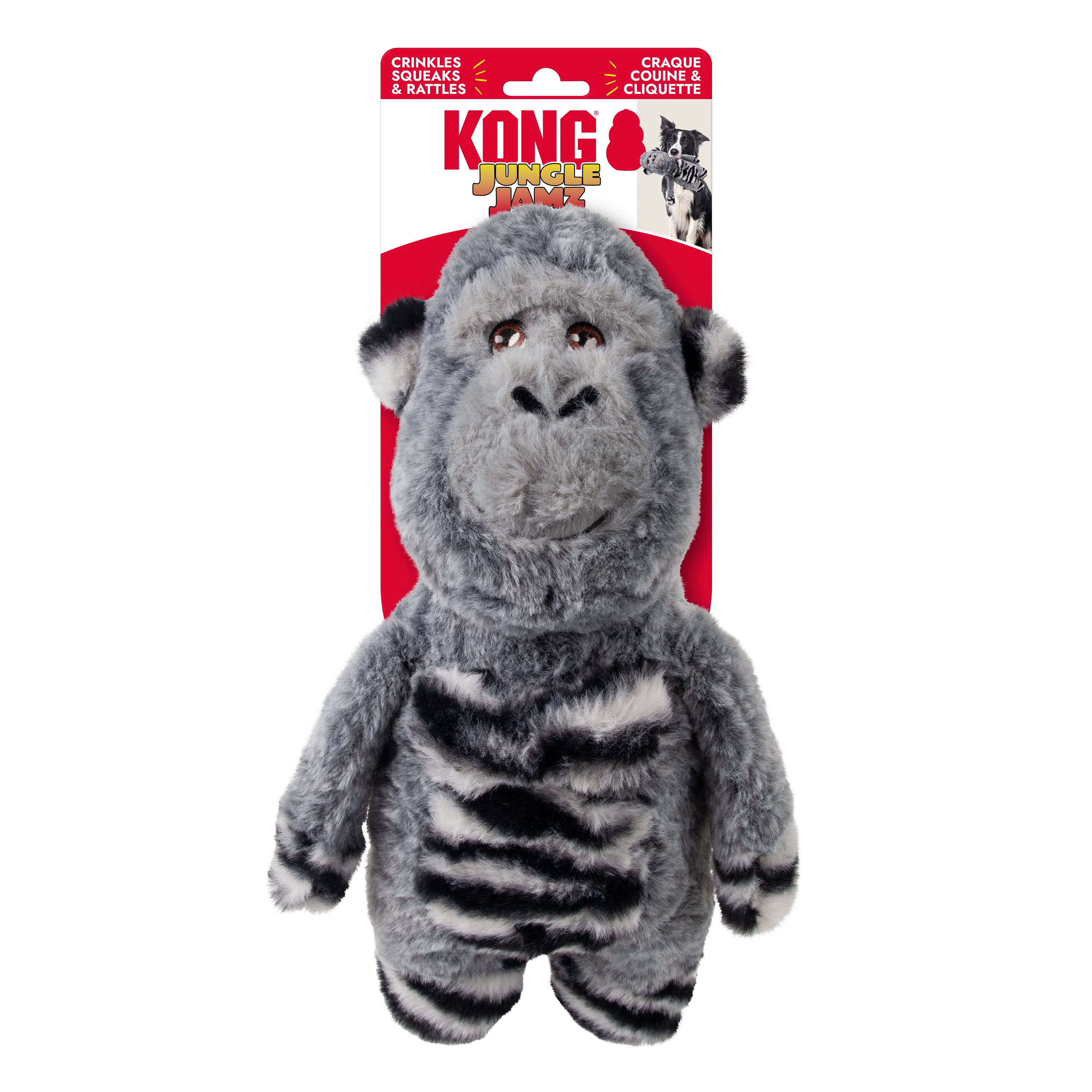 Kong Jungle Jamz Gorilla Dog Toy