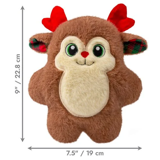 Kong Holiday Snuzzle Reindeer Dog Toy - Image 3