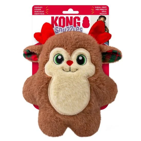 Kong Holiday Snuzzle Reindeer Dog Toy - Image 4