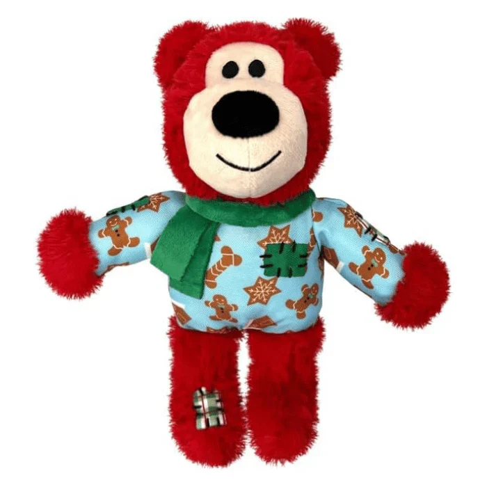 Kong Holiday Wild Knots Bear Dog Toy - Assorted Colours - Image 2