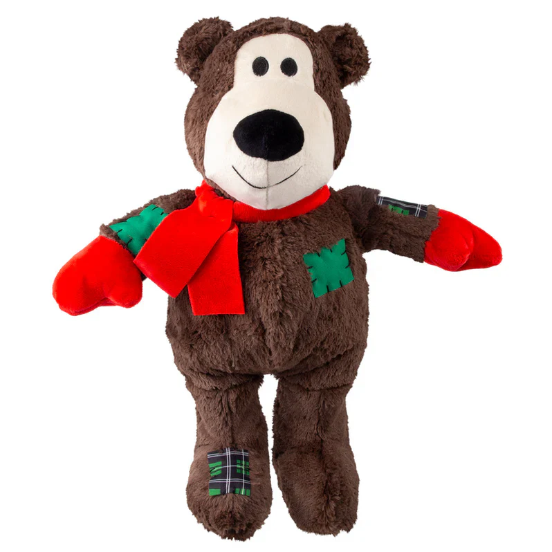 Kong Holiday Wild Knots Bear Dog Toy - Assorted Colours - Image 4