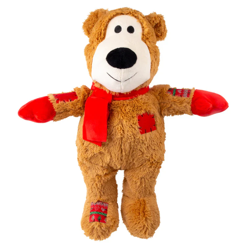 Kong Holiday Wild Knots Bear Dog Toy - Assorted Colours - Image 5
