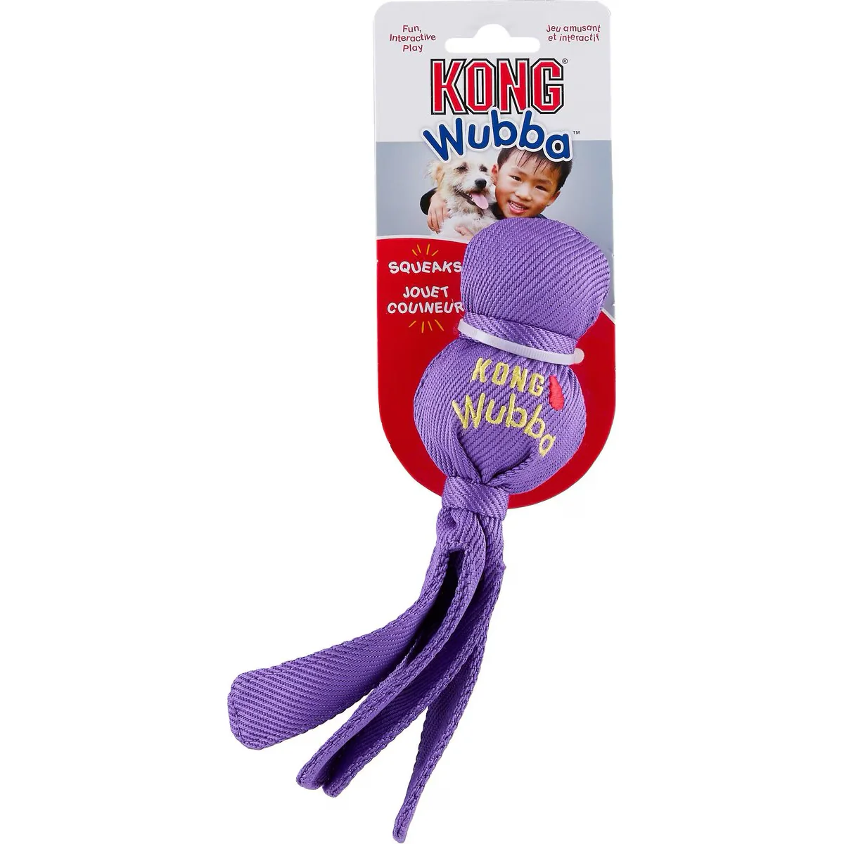 KONG Wubba Classic Dog Toy Colour Varies - Image 4