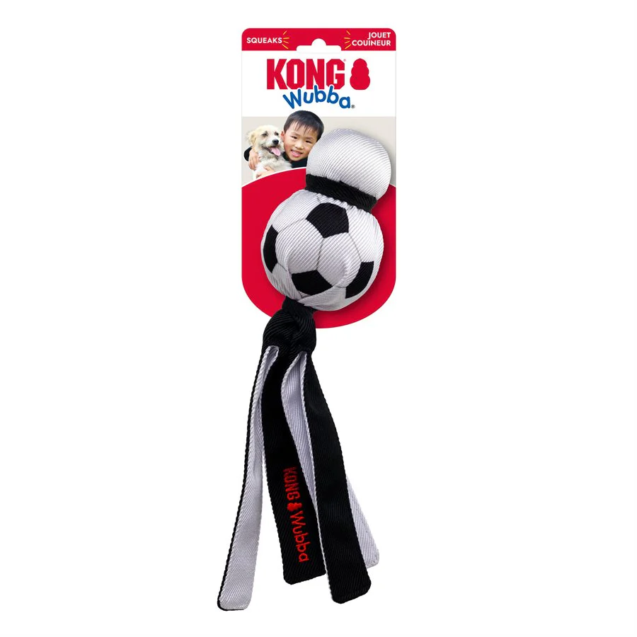 KONG Wubba Sport Soccer Ball Dog Toy