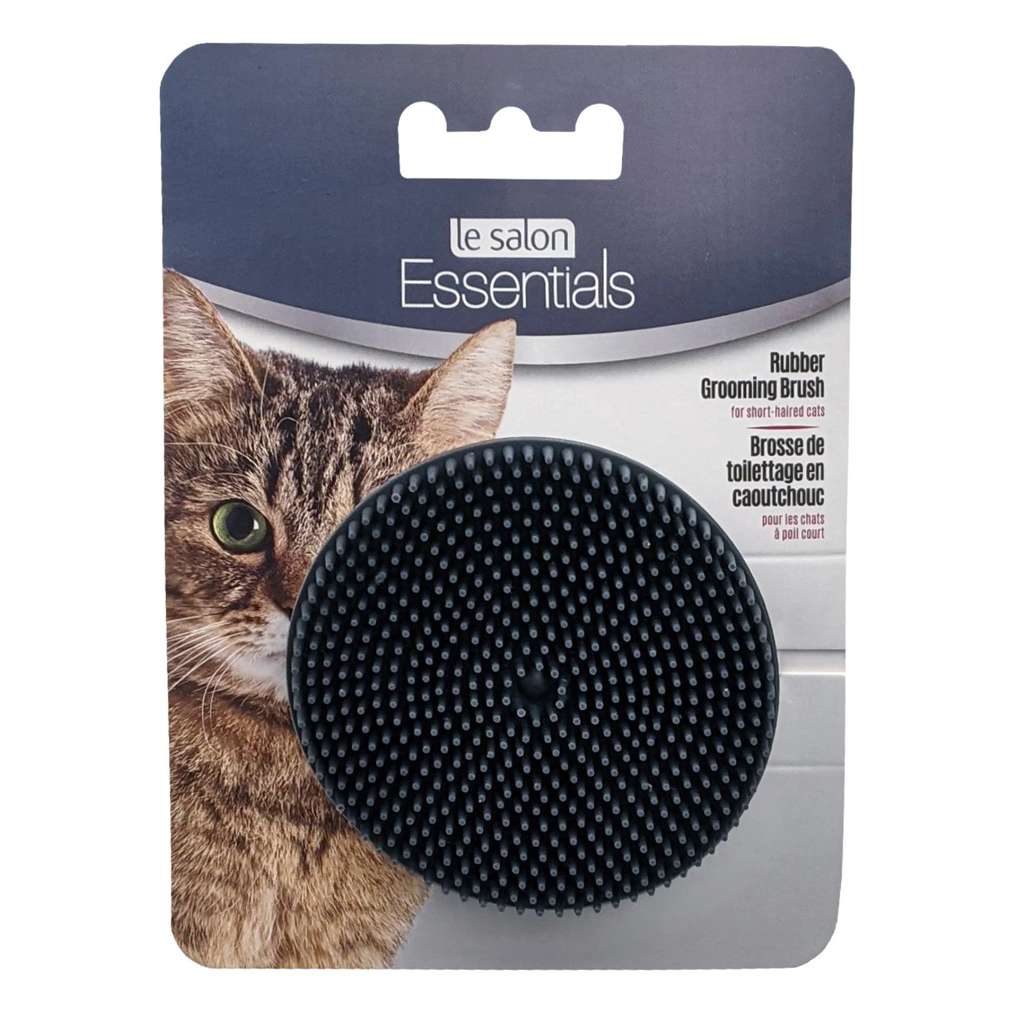Le Salon Essentials Cat Round Rubber Grooming Brush