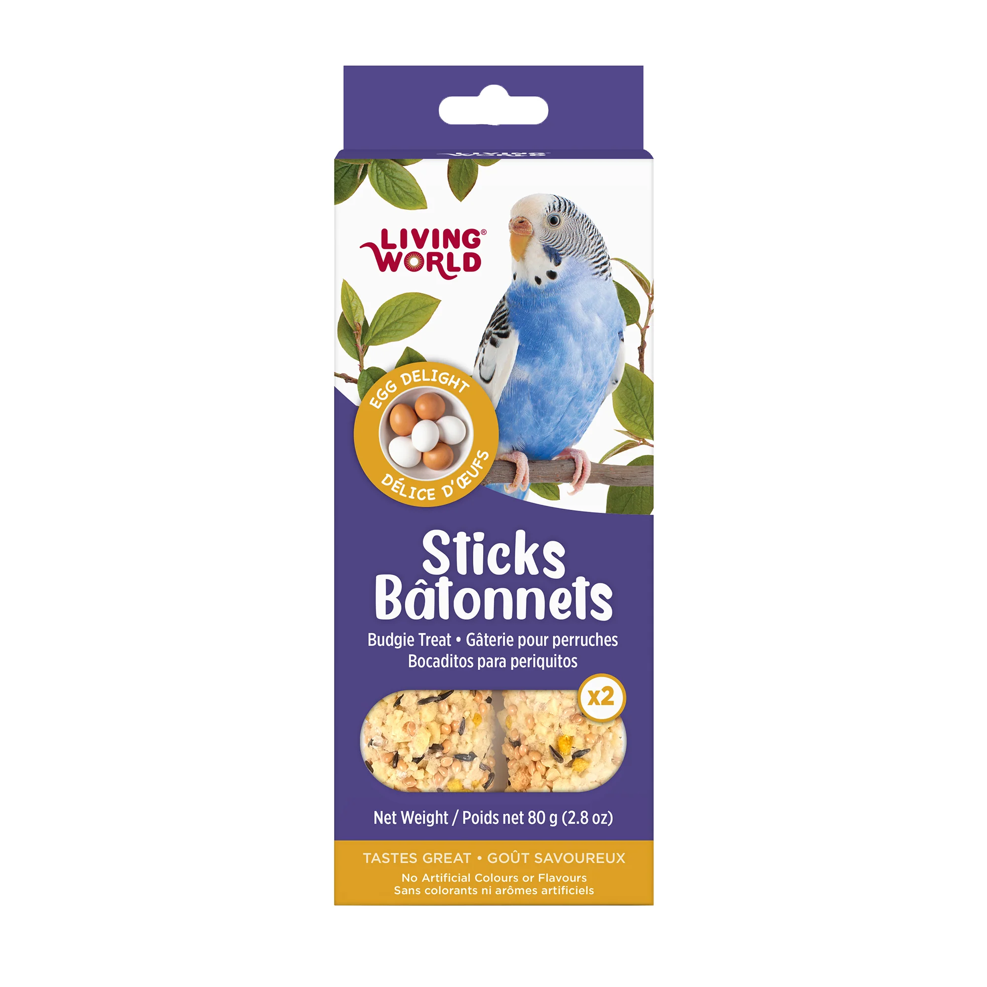 Living World Budgie Egg Delight Treat Sticks