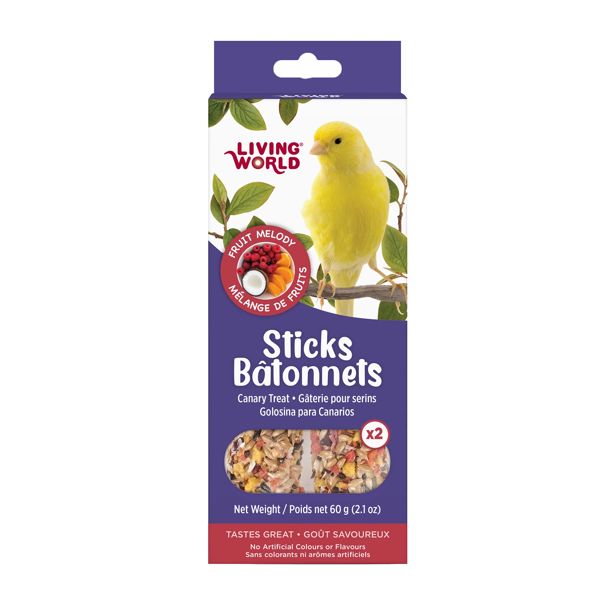 Living World Canary Fruit Melody Treat Sticks