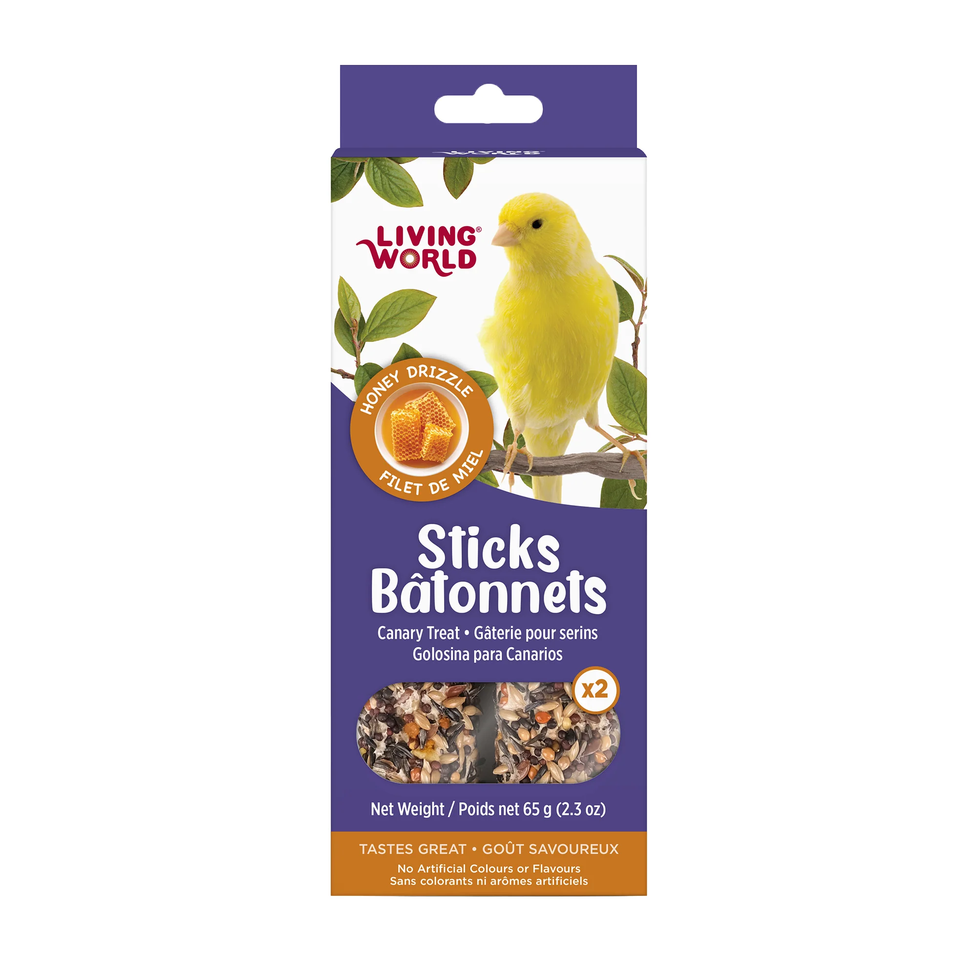 Living World Canary Honey Drizzle Treat Sticks