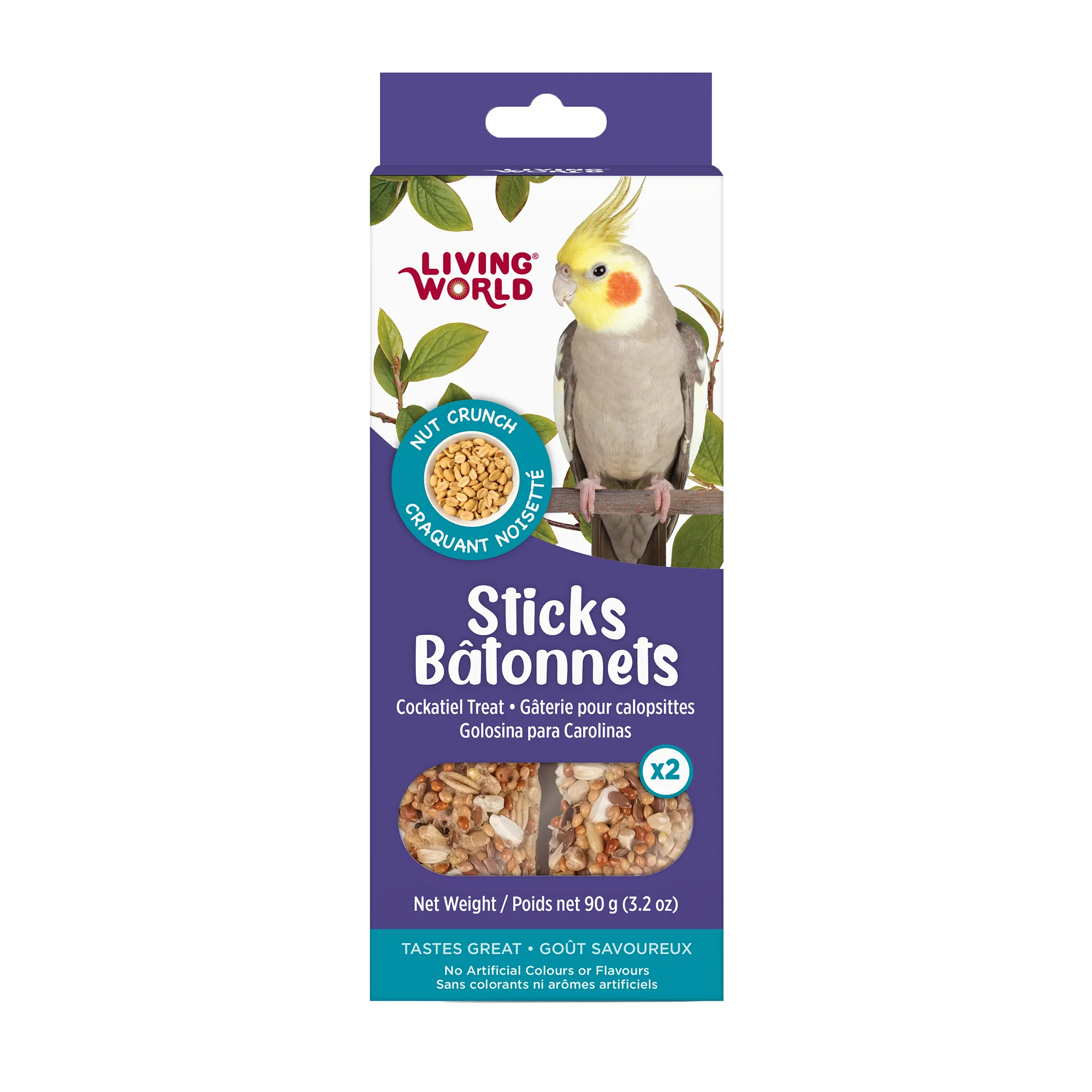 Living World Cockatiel Nut Crunch Treat Sticks