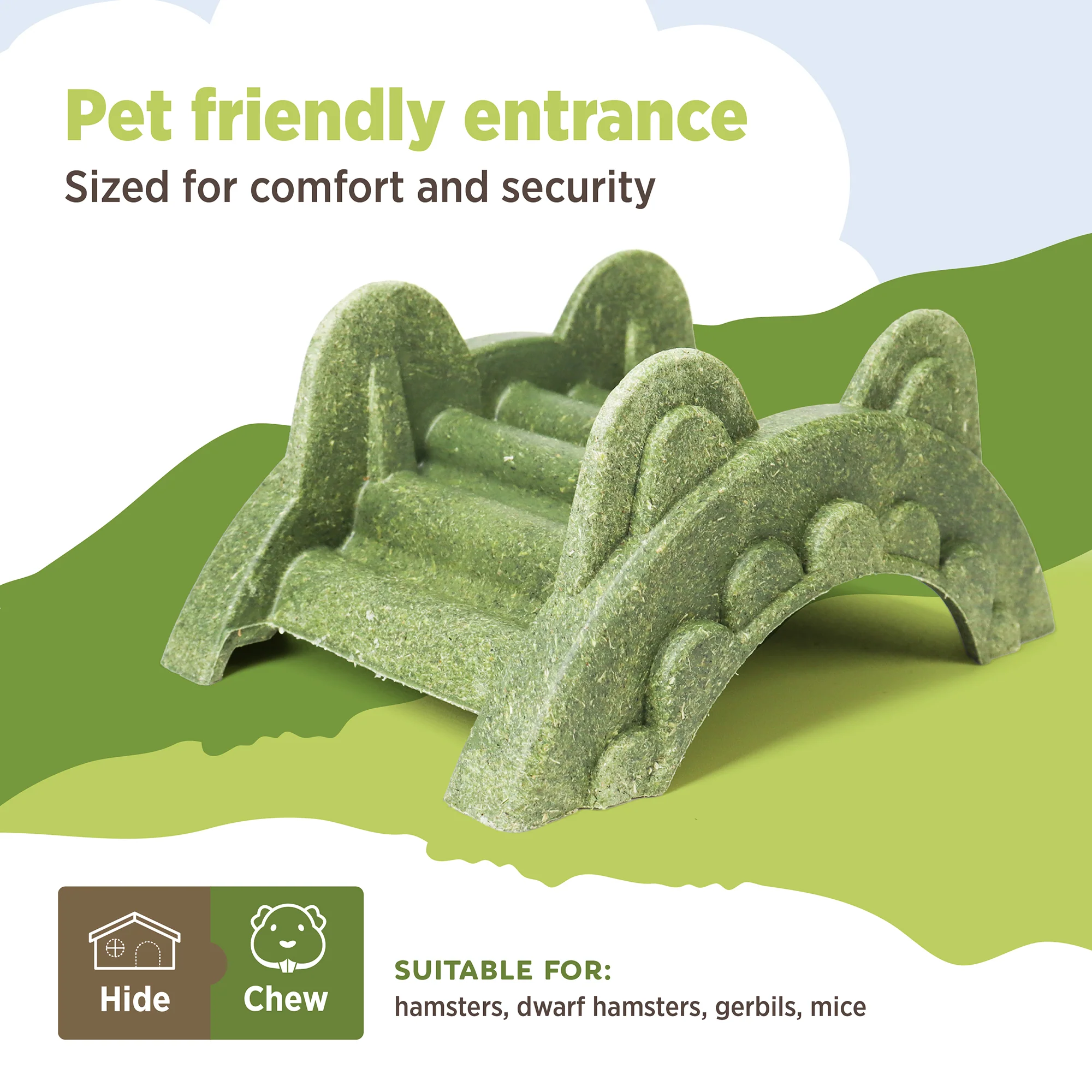 Living World Edible Arch Bridge Hideout for Small Animals - Image 5