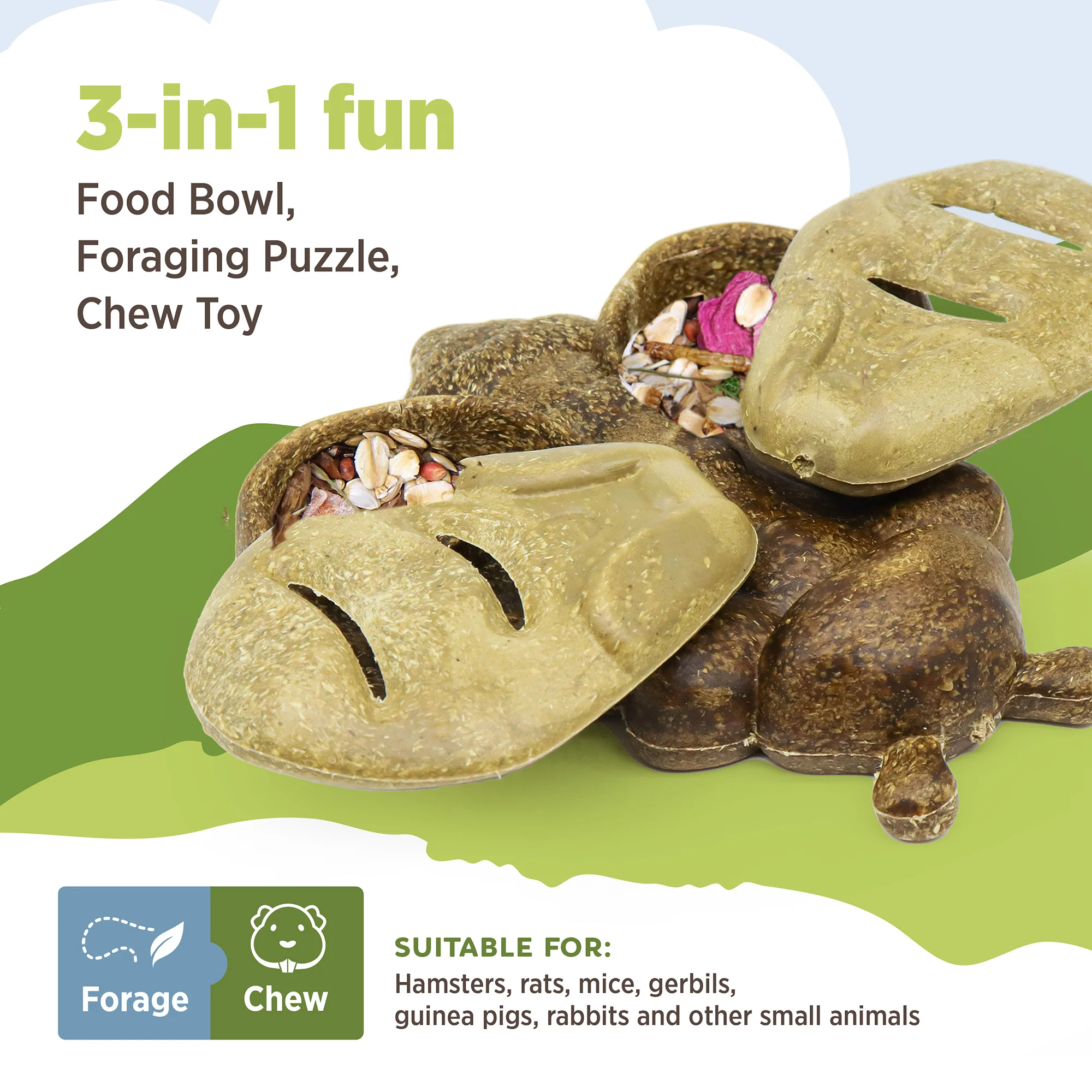 Living World Edible Bumblebee Foraging Feeder for Small Animals - Image 4