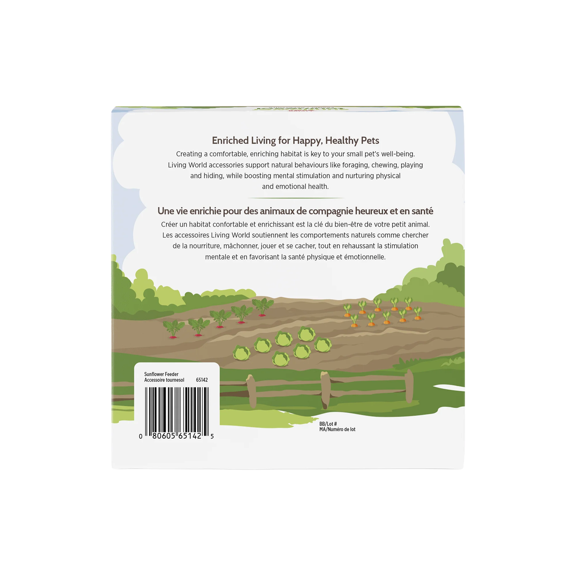 Living World Edible Sunflower Foraging Feeder for Small Animals - Image 3