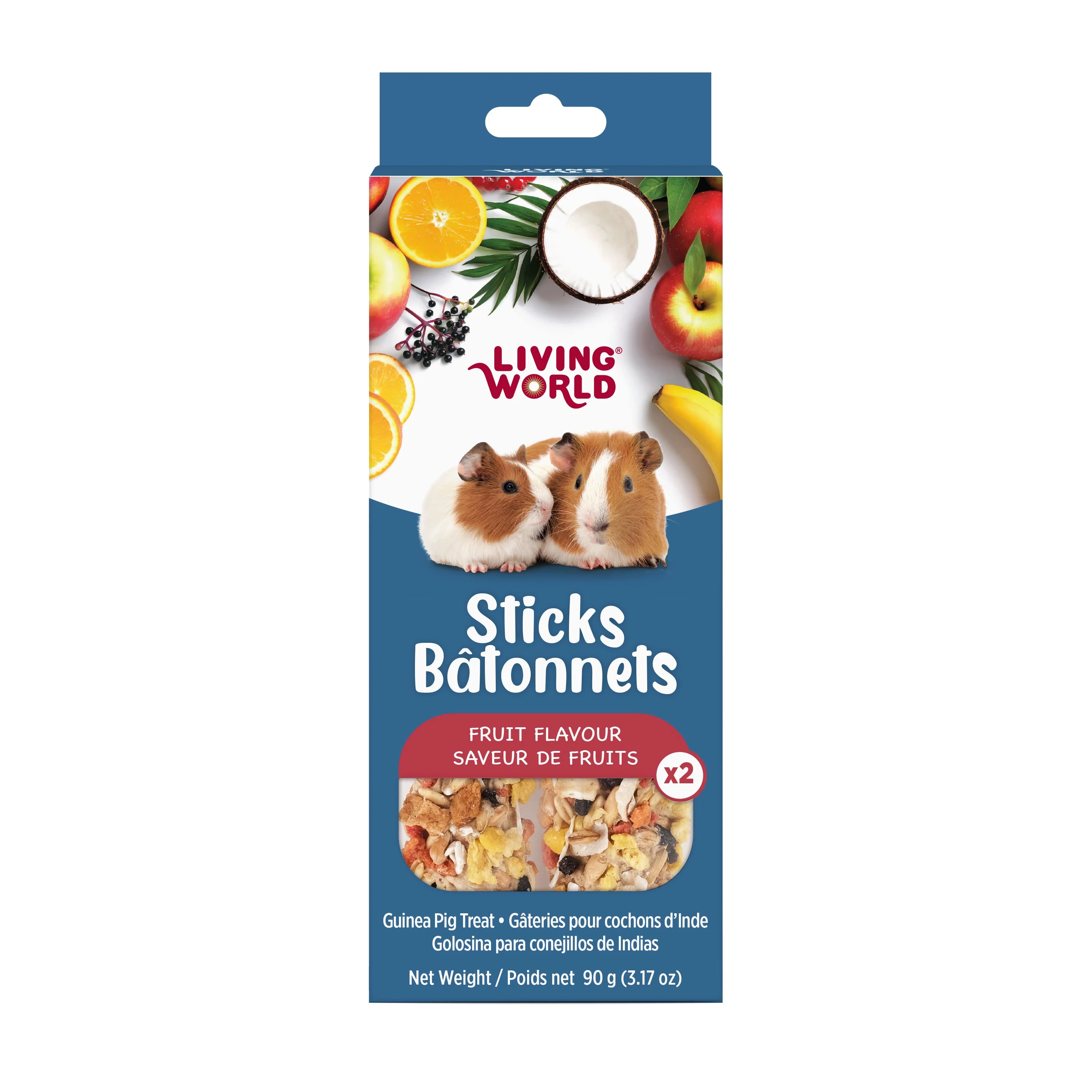 Living World Guinea Pig Fruit Medley Treat Sticks