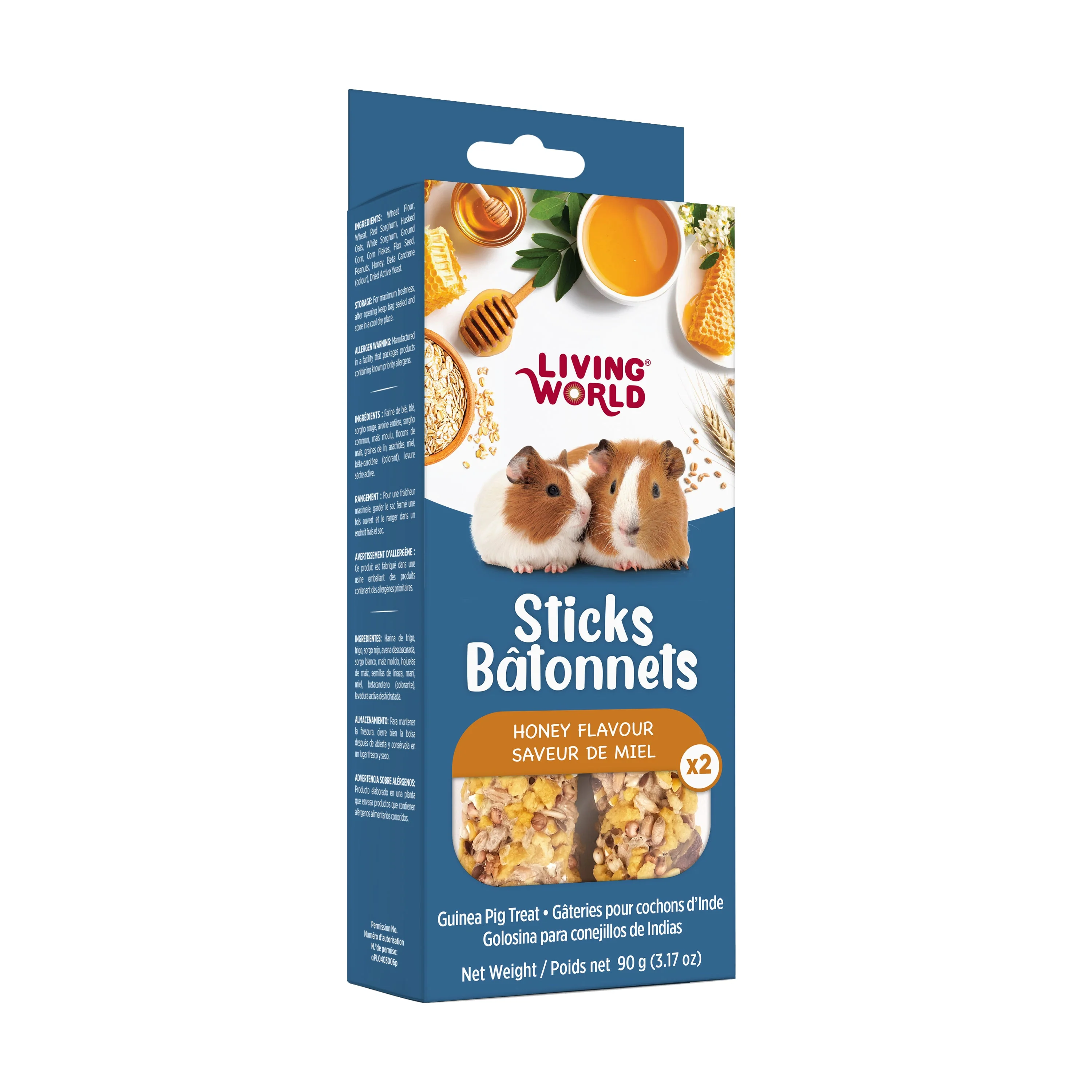 Living World Guinea Pig Honey Drizzle Treat Sticks - Image 3