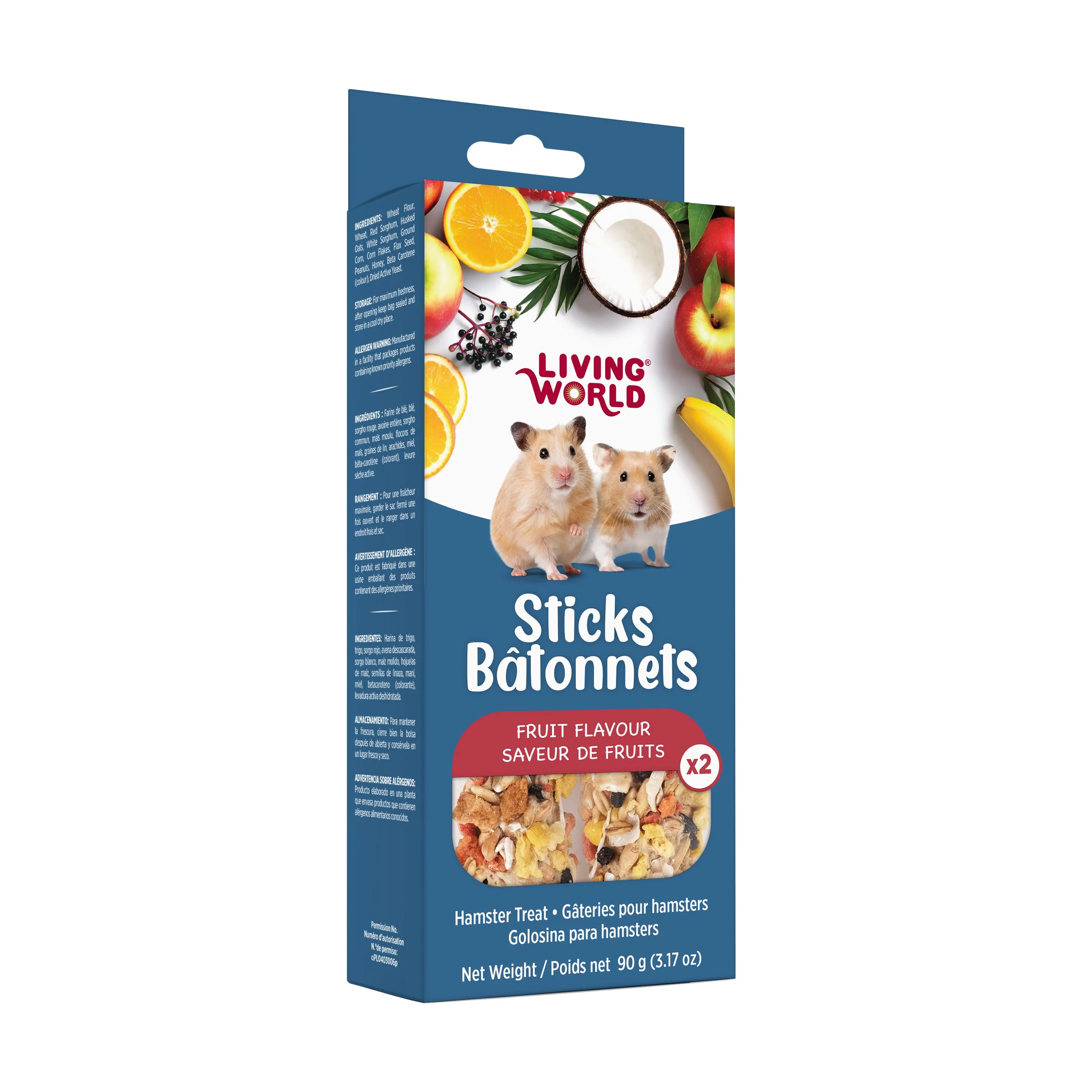 Living World Hamster Fruit Medley Treat Sticks - Image 3