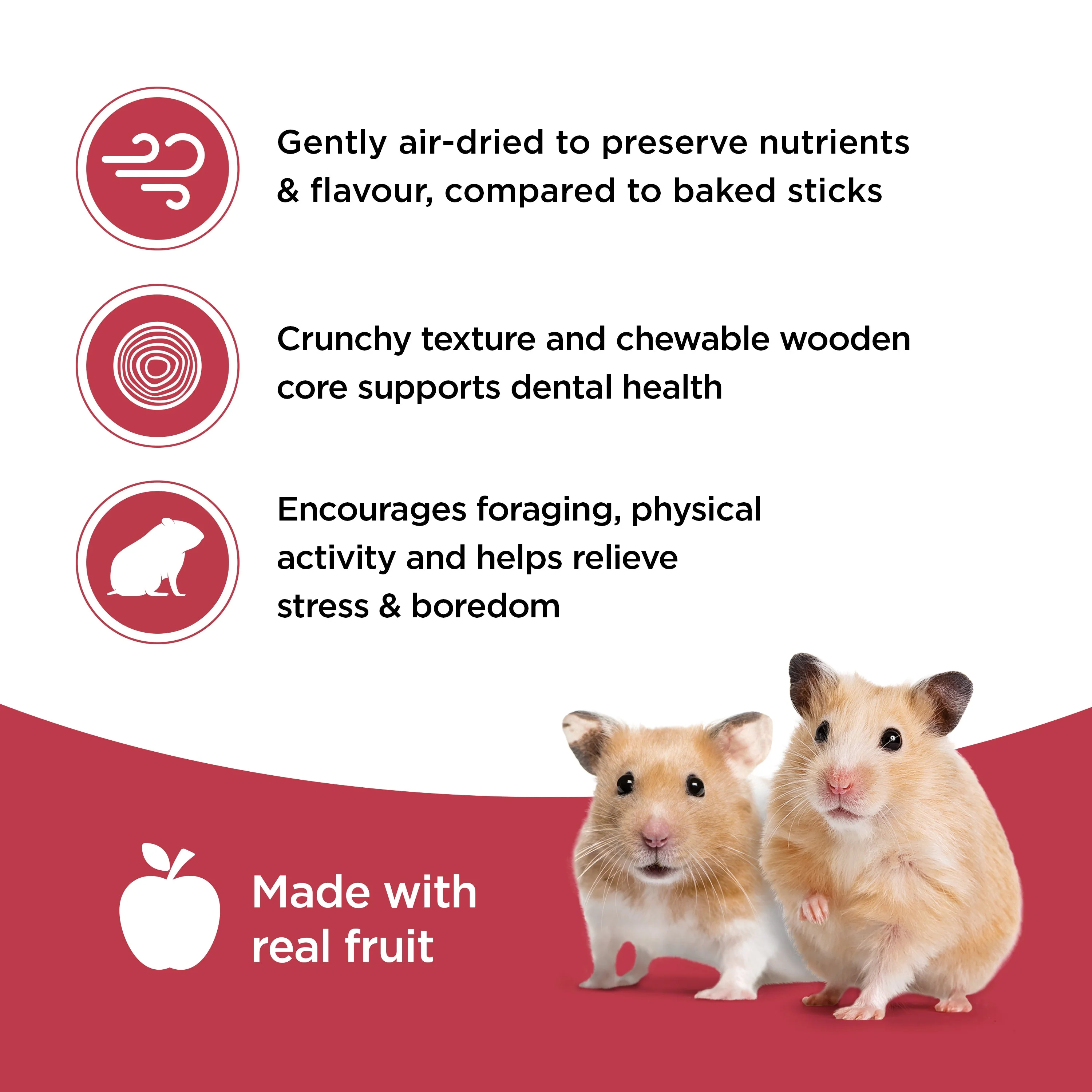 Living World Hamster Fruit Medley Treat Sticks - Image 5