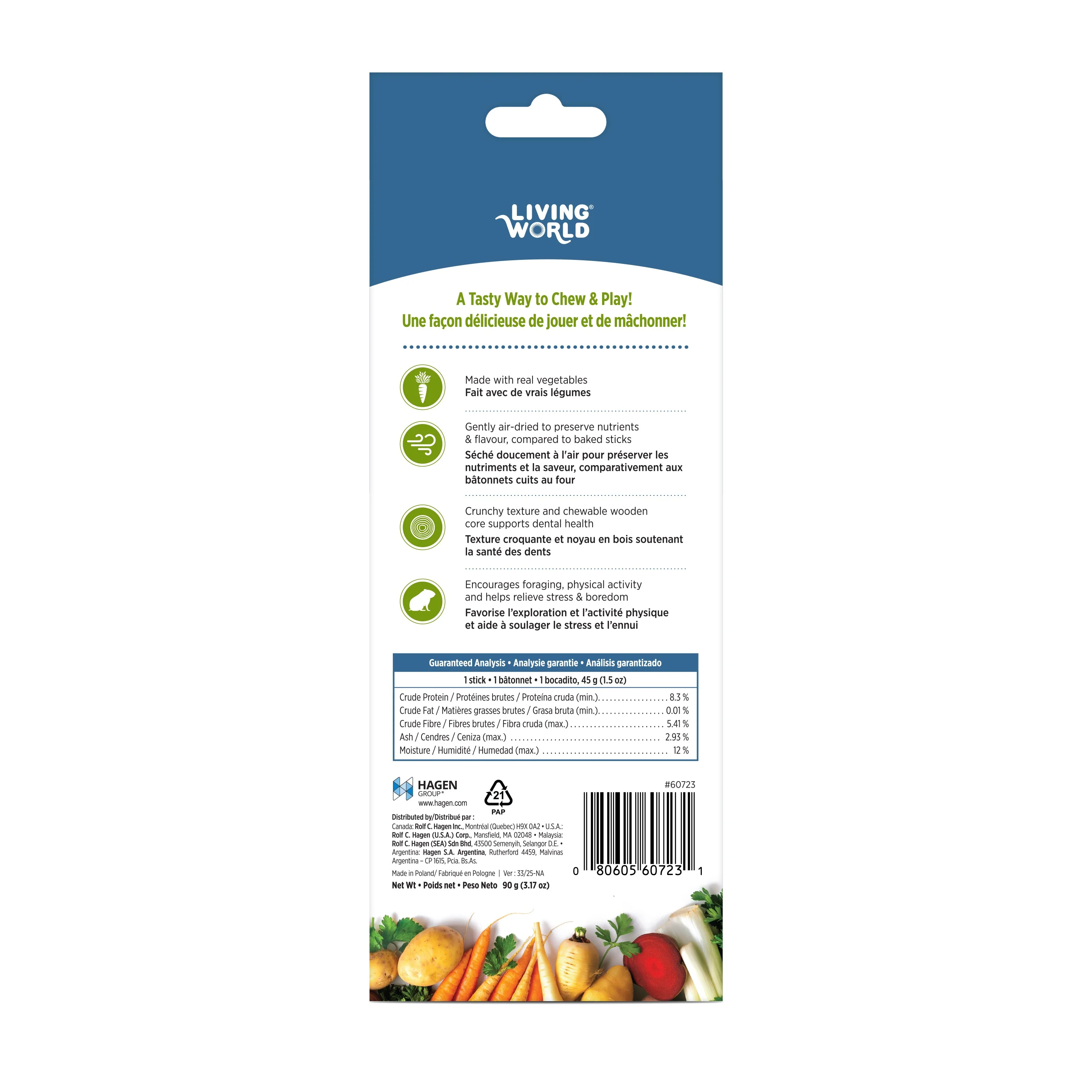 Living World Hamster Veggie Patch Treat Sticks - Image 2