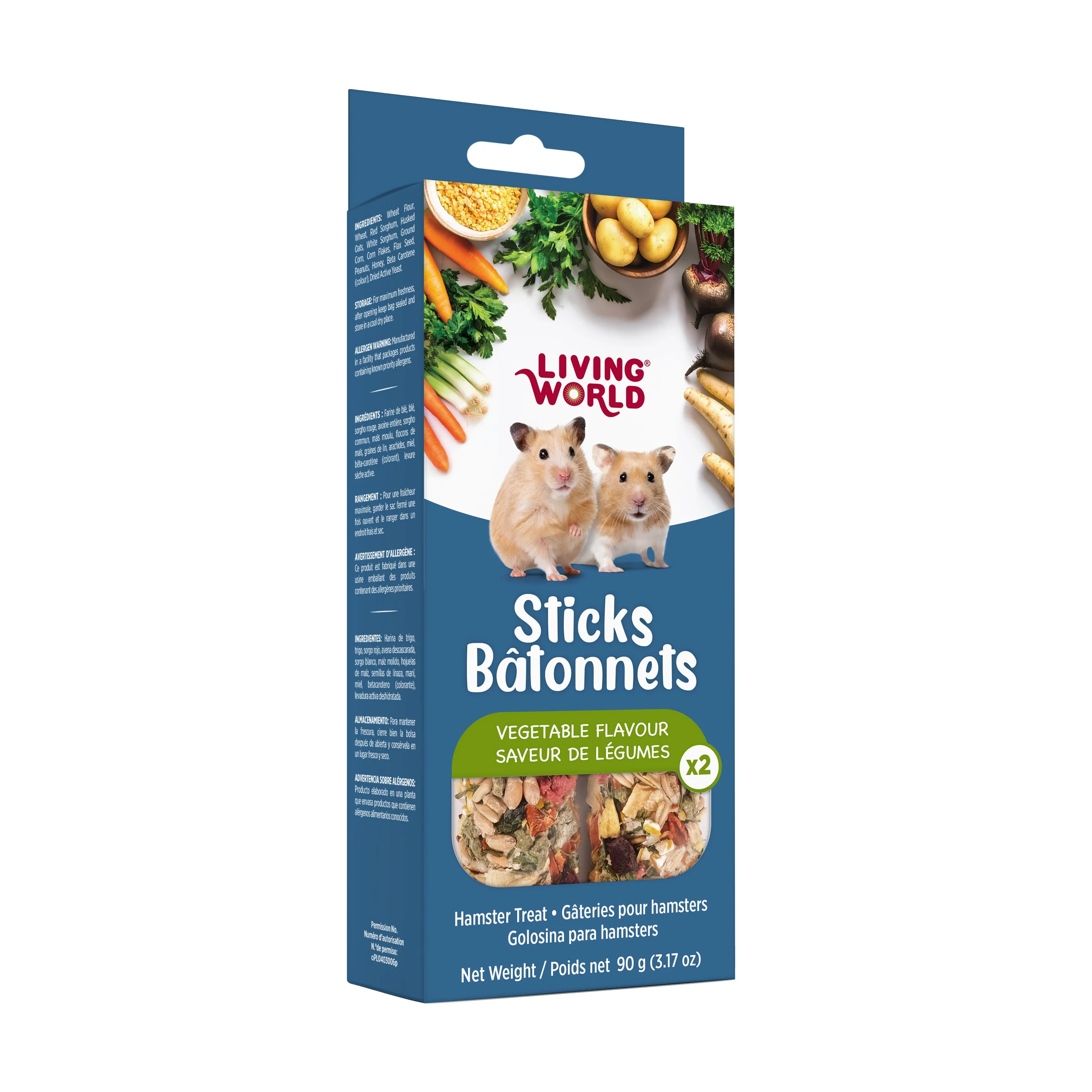Living World Hamster Veggie Patch Treat Sticks - Image 3