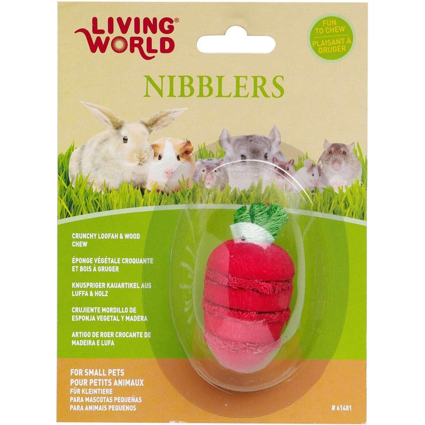 Living World Nibblers Stawberry Loofah & Wood - Image 2