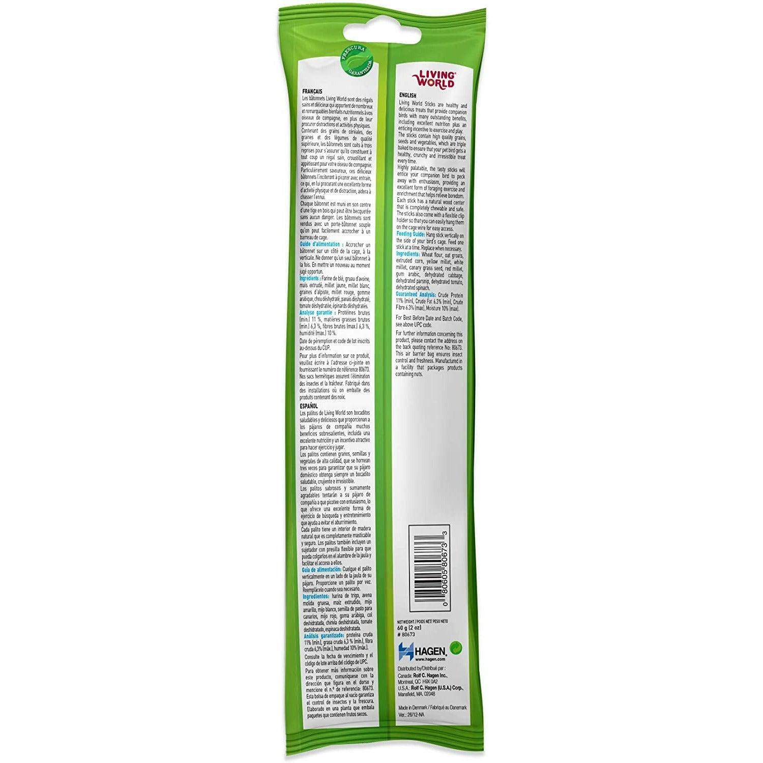 Living World Parakeet Vegetable Stick - Image 2