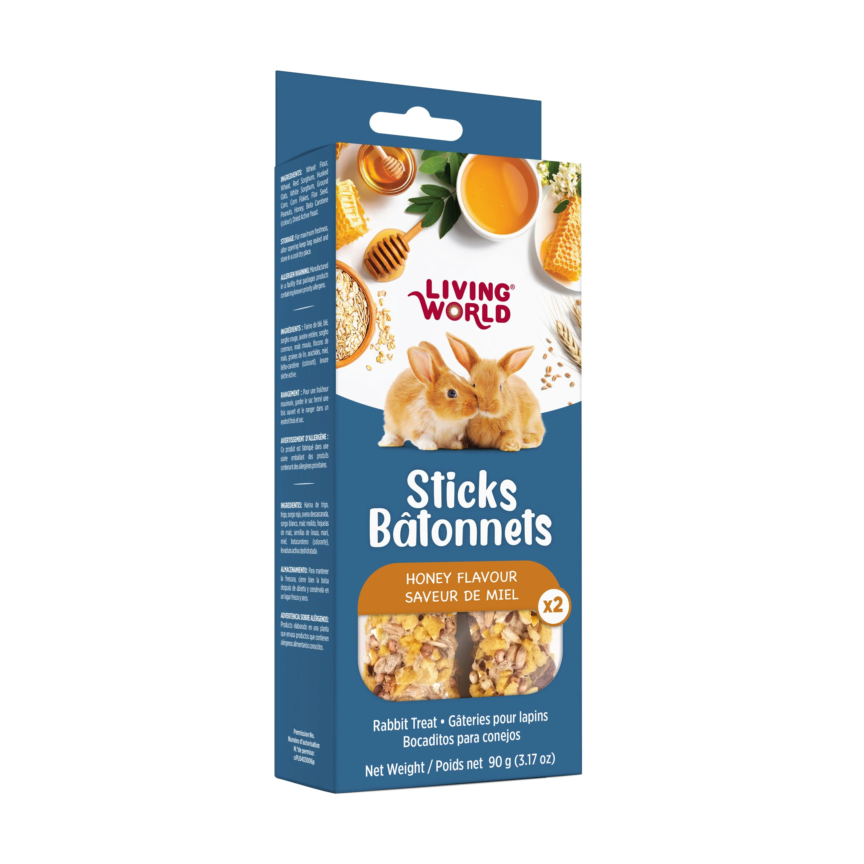 Living World Rabbit Honey Drizzle Treat Sticks - Image 3
