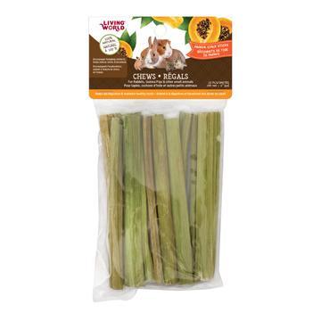 Living World Small Animal Chew Papaya Stalk Sticks
