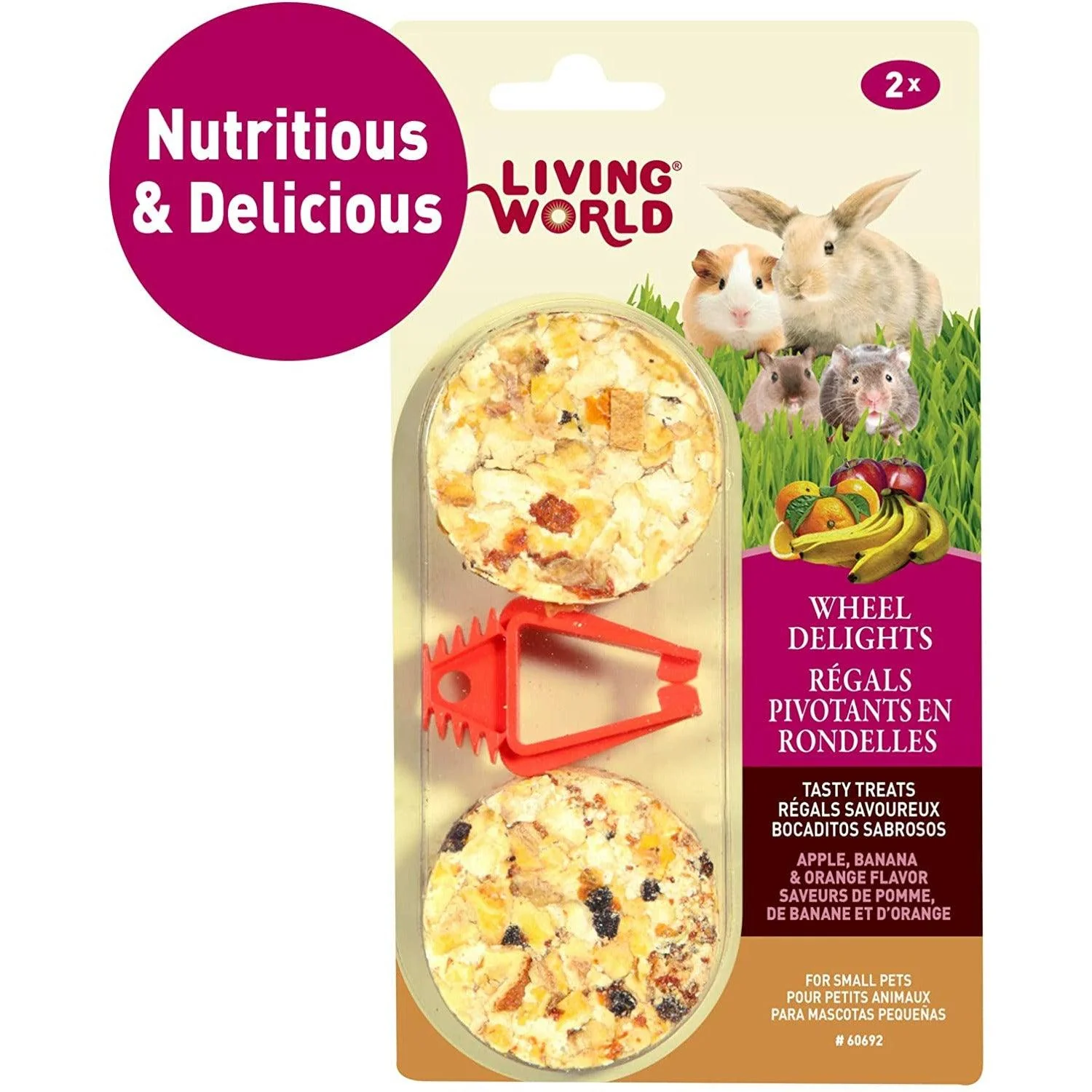 Living World Wheel Delights Apple, Banana & Orange - Image 3