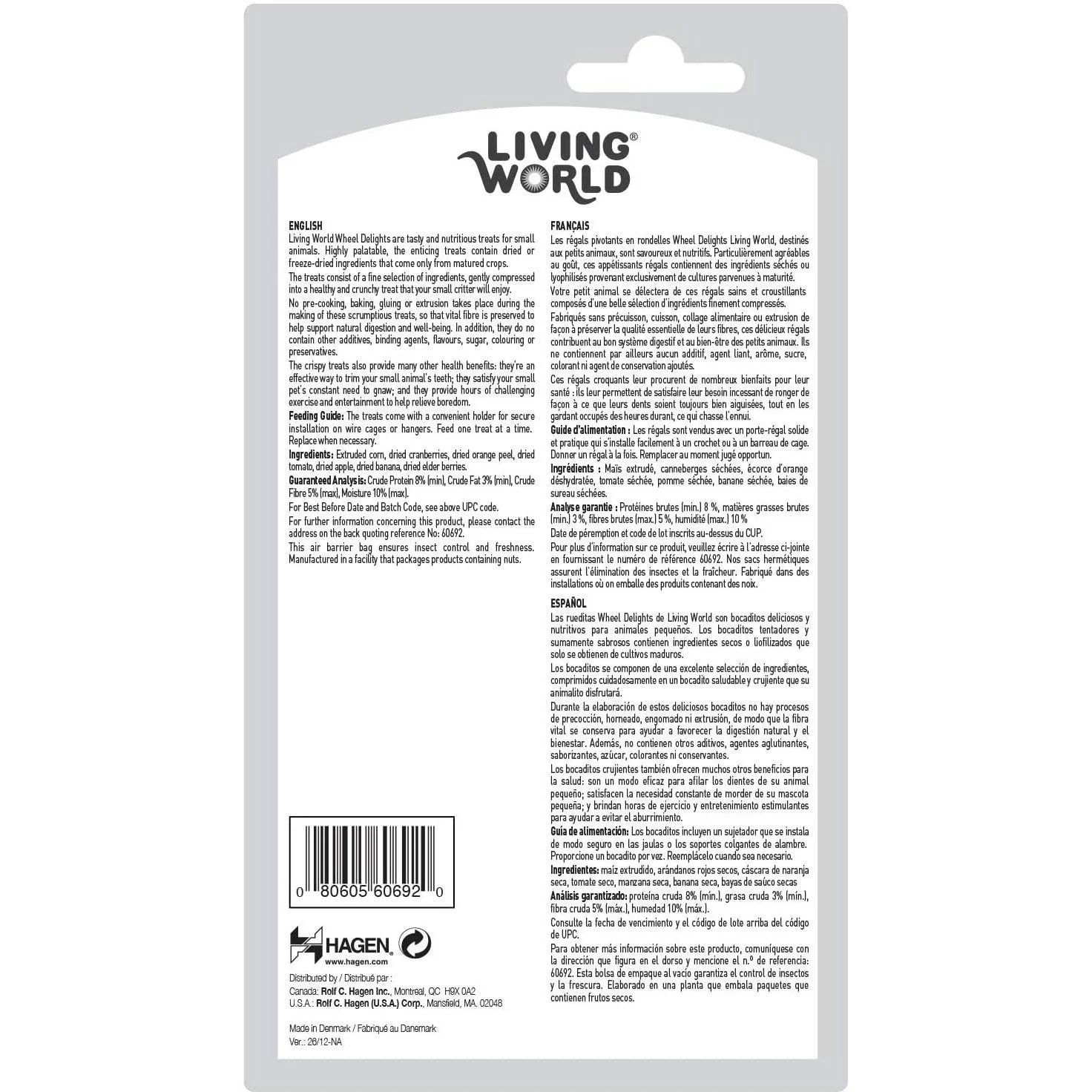Living World Wheel Delights Apple, Banana & Orange - Image 4