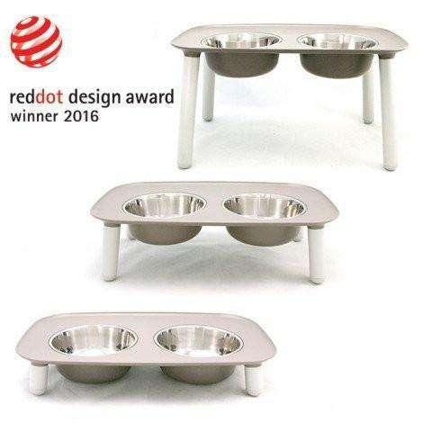 Messy Mutts Elevated Double Feeder Stainless Steel Bowls - Image 2