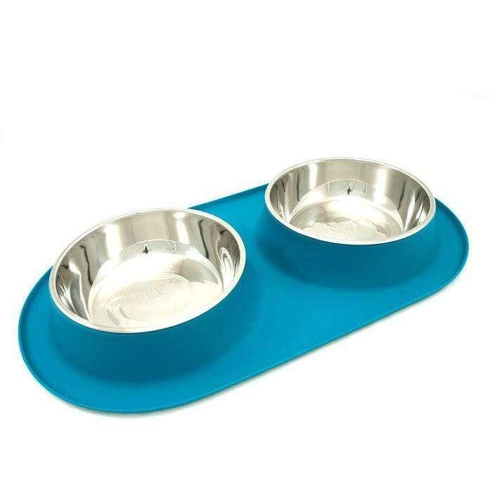 Messy Mutts Silicone Feeder With 2 Stainless Steel Bowls - Image 2