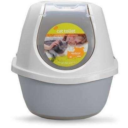Moderna Smart Cat Hooded Litter Pan Warm Grey