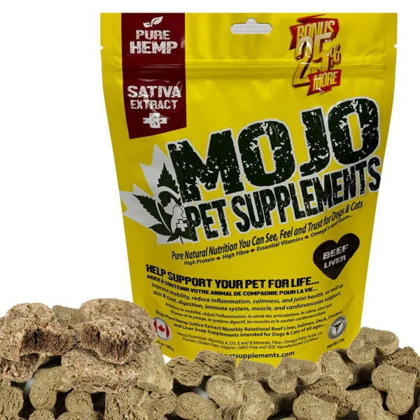 Mojo Hemp Pet Supplement Beef Treats - Image 2