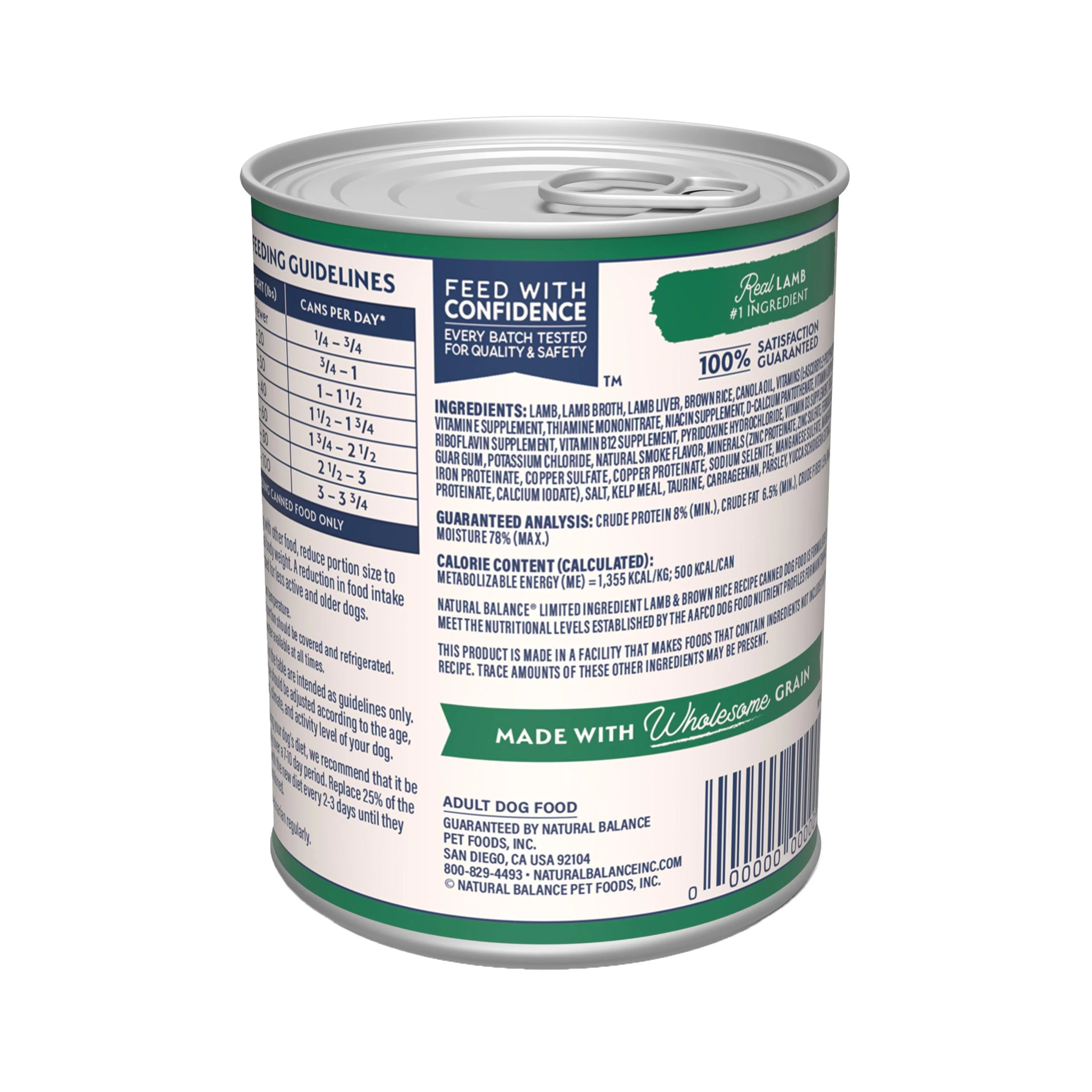 Natural Balance Canned Dog Food Lamb & Brown Rice - Image 2