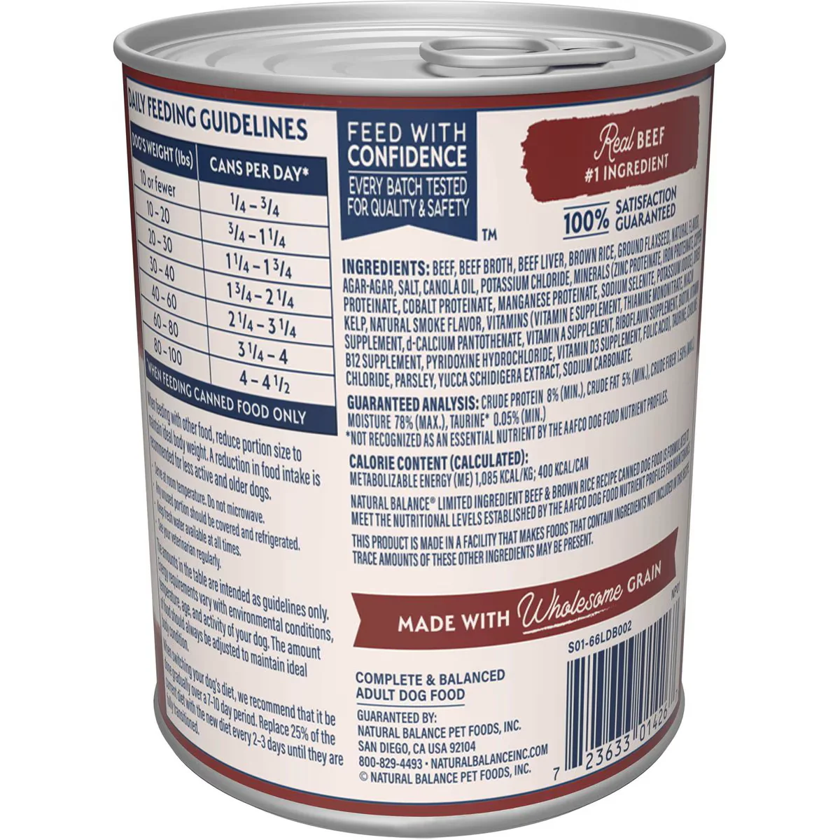 Natural Balance Dog Can Beef & Brown Rice - Image 3