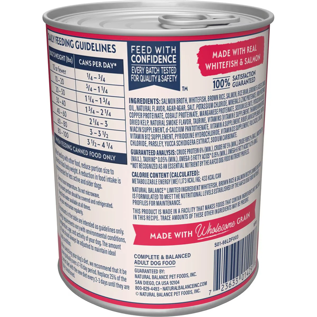 Natural Balance Dog Can Whitefish,Brown Rice & Salmon - Image 3