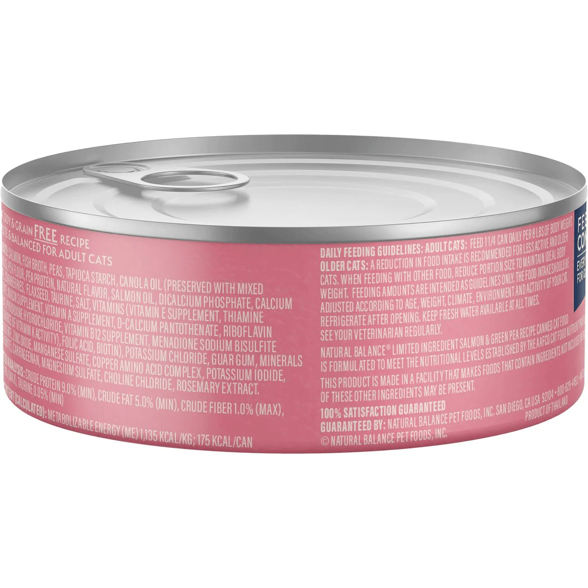 Natural Balance L.I.D. Limited Ingredient Diets Salmon & Green Pea Formula Grain-Free Canned Cat Food - Image 3