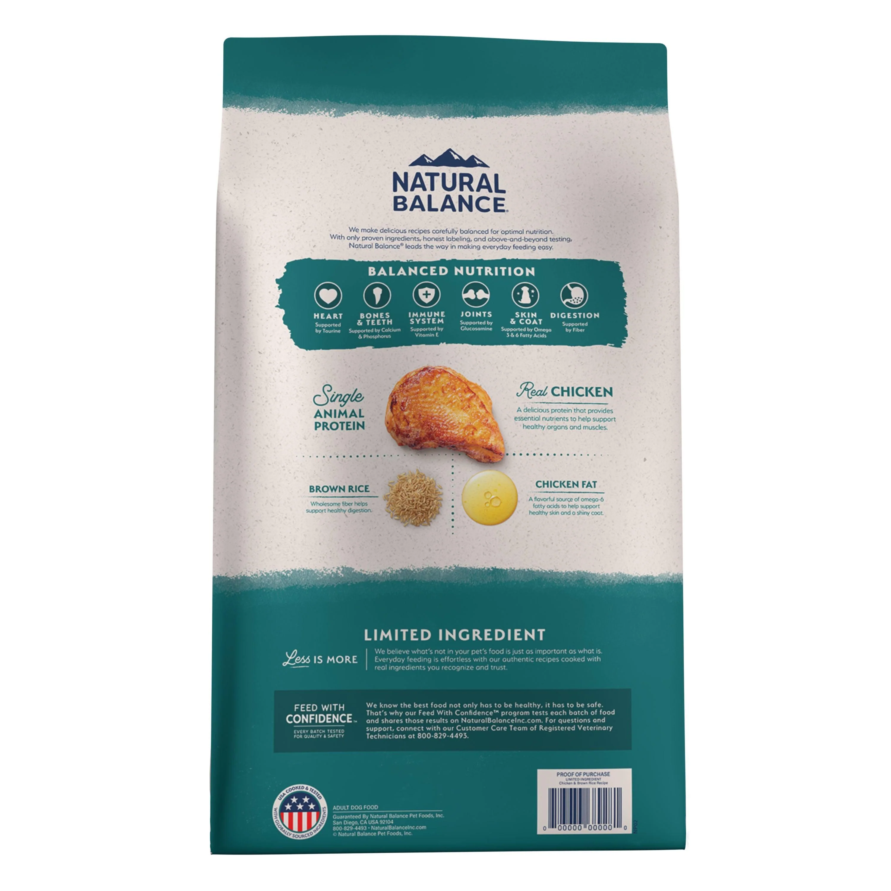 Natural Balance Limited Ingredient Diet Adult Dry Dog Food with Healthy Grains Chicken - Image 2