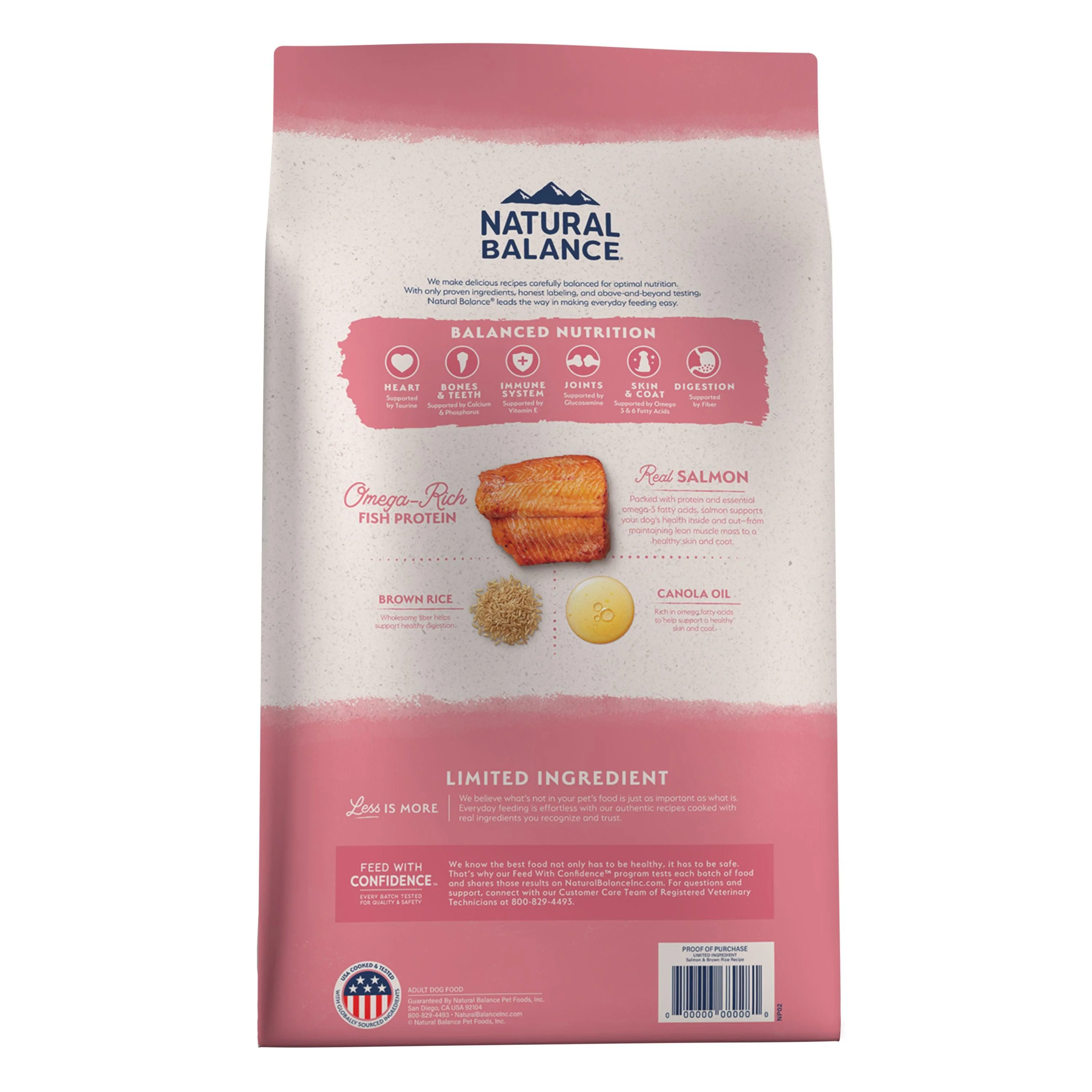 Natural Balance Limited Ingredient Diet Adult Dry Dog Food with Healthy Grains Salmon - Image 3