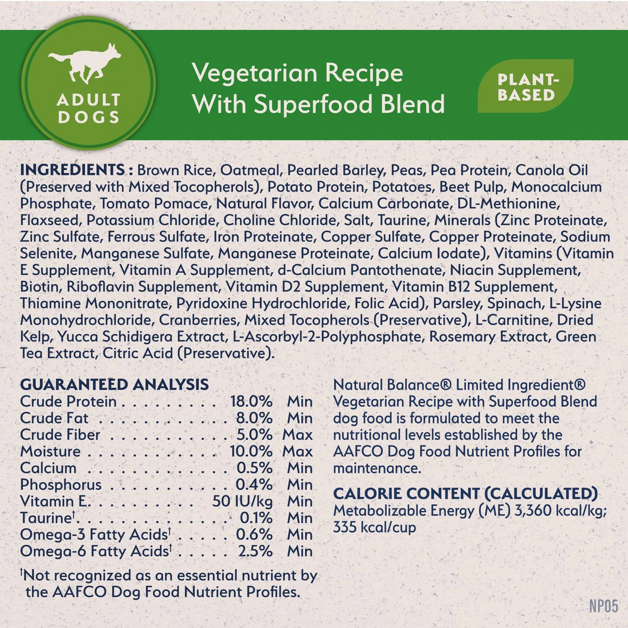 Natural Balance Limited Ingredient Diet Vegetarian Adult Dry Dog Food - Image 7