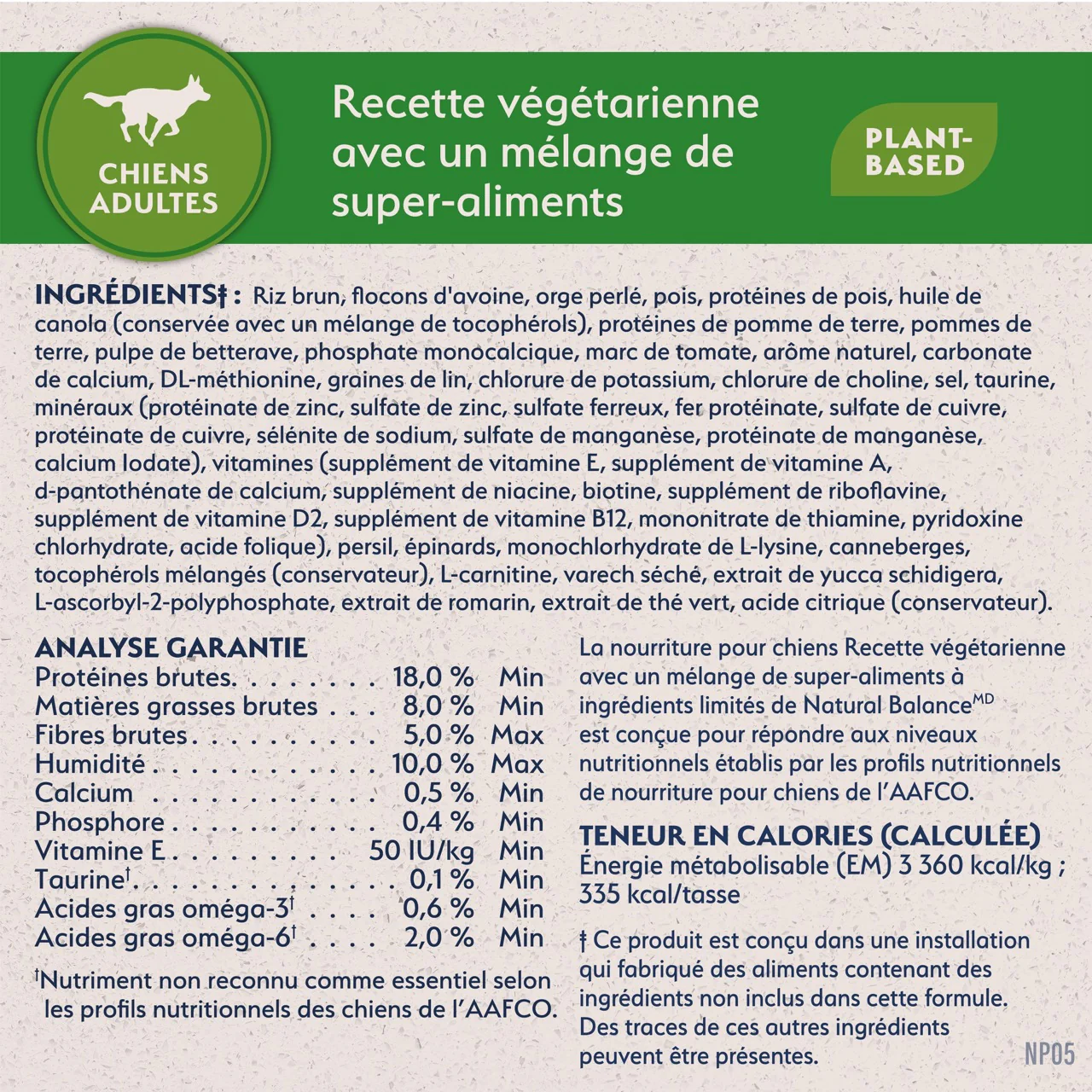 Natural Balance Limited Ingredient Diet Vegetarian Adult Dry Dog Food - Image 8