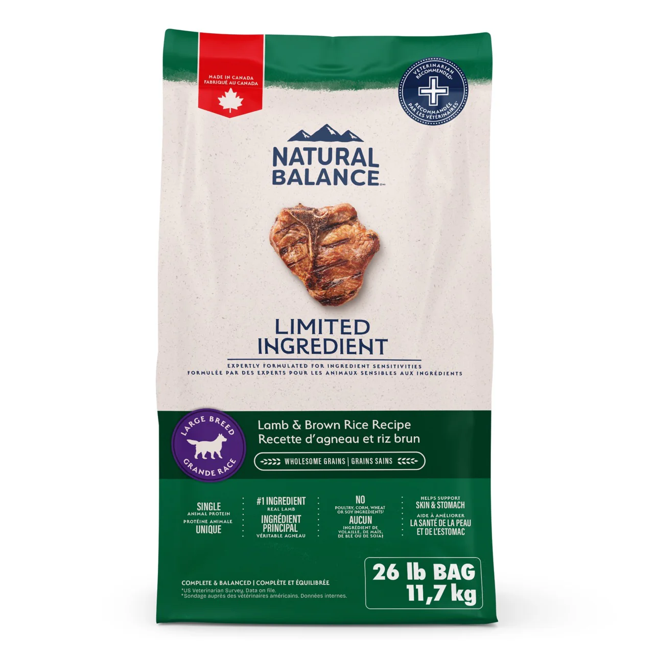 Natural Balance Limited Ingredient Large Breed Lamb & Rice Dog Food