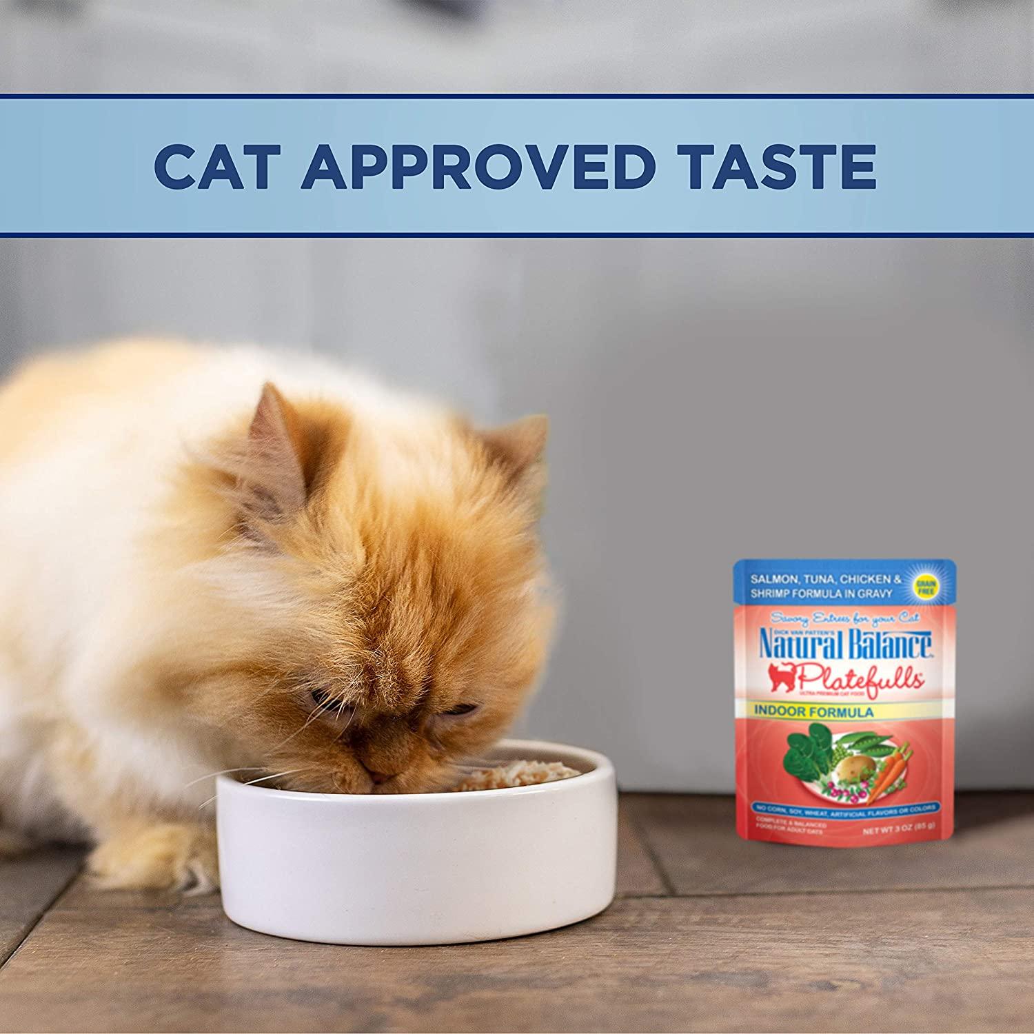 Natural Balance Platefulls Salmon, Tuna, Chicken, & Shrimp Wet Cat Food - Image 3