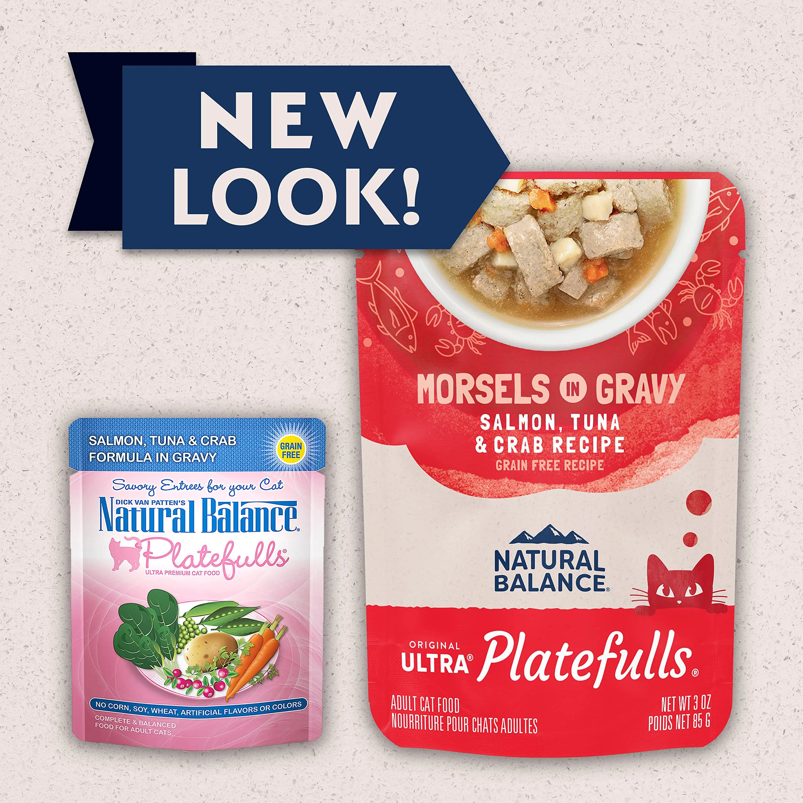 Natural Balance Platefulls Salmon, Tuna & Crab Wet Cat Food - Image 3