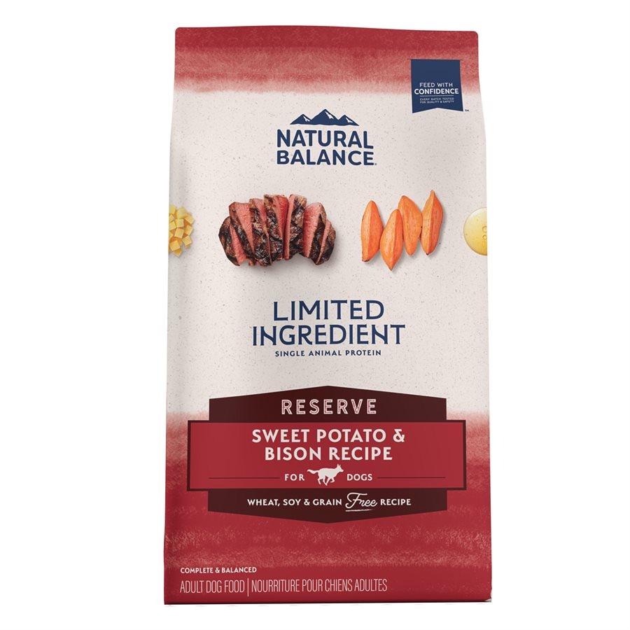 Natural Balance Reserve Grain Free Sweet Potato & Bison Recipe For Dogs