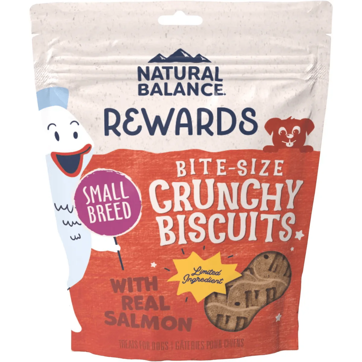 Natural Balance Rewards Crunchy Biscuits With Real Salmon Dog Treats - Image 7
